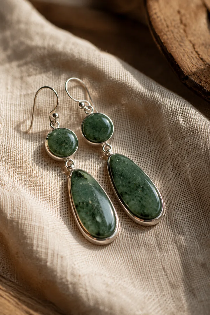 Aretes de jade